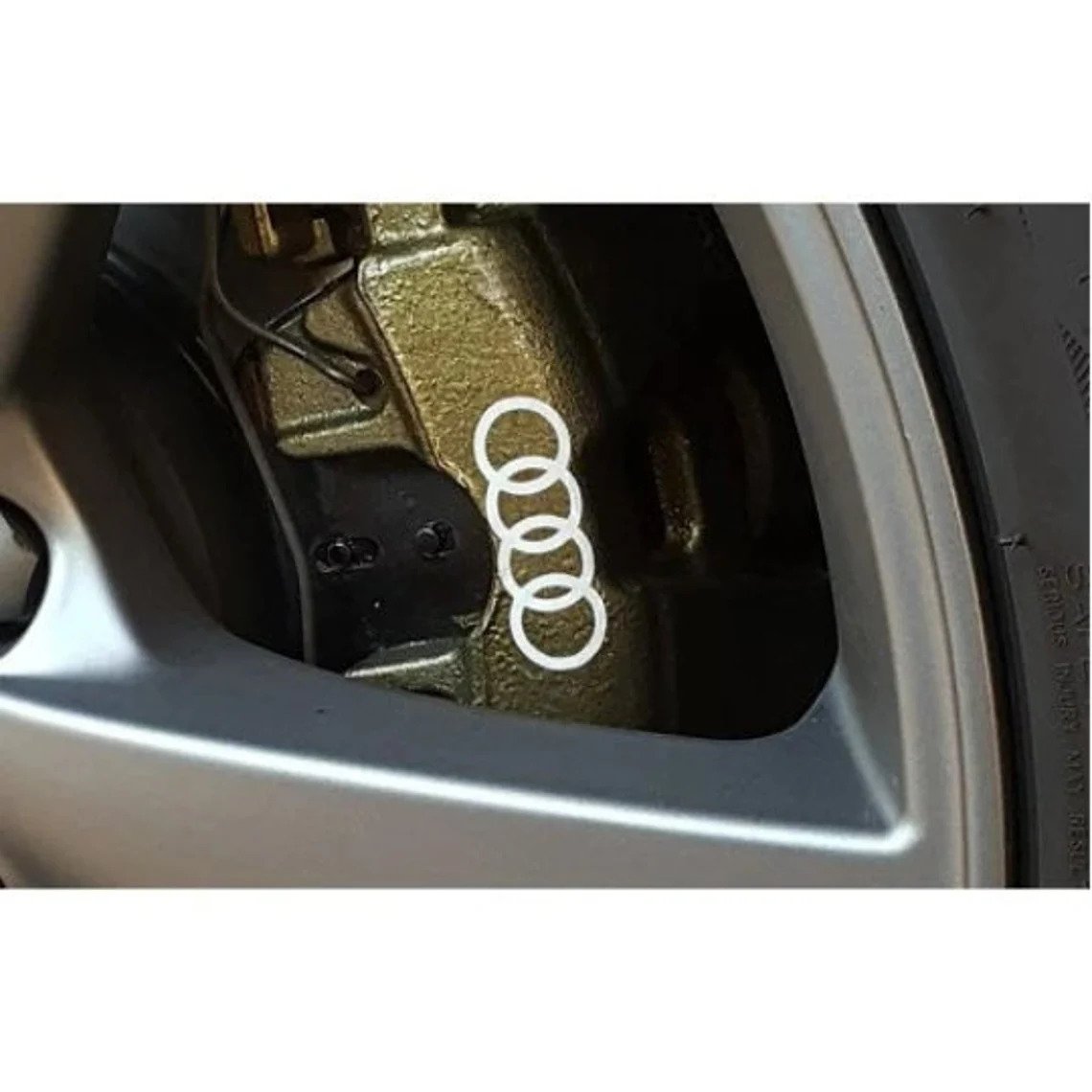 8x Audi Rings Caliper Stickers