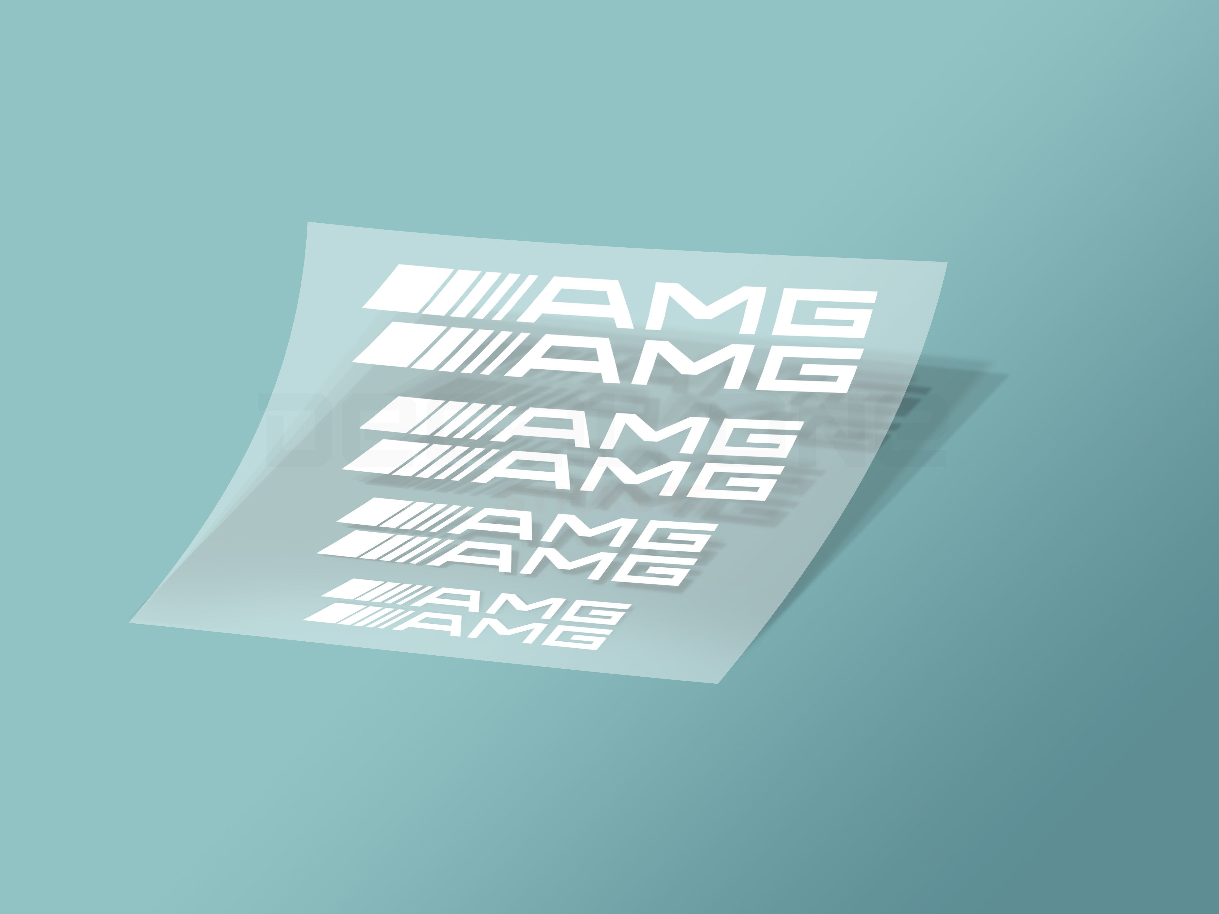 8x Mercedes AMG Caliper Stickers