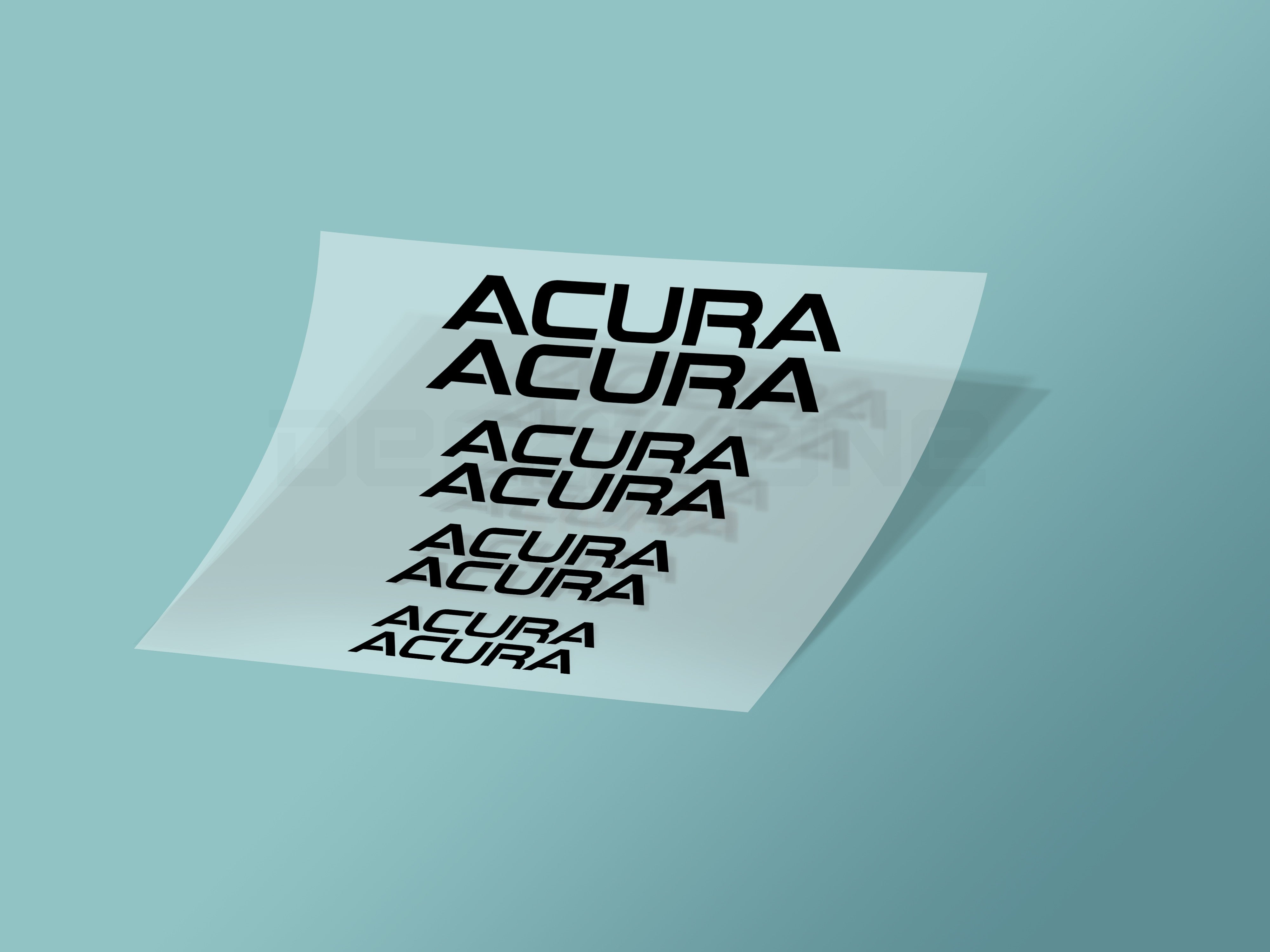 8x Acura Caliper Stickers