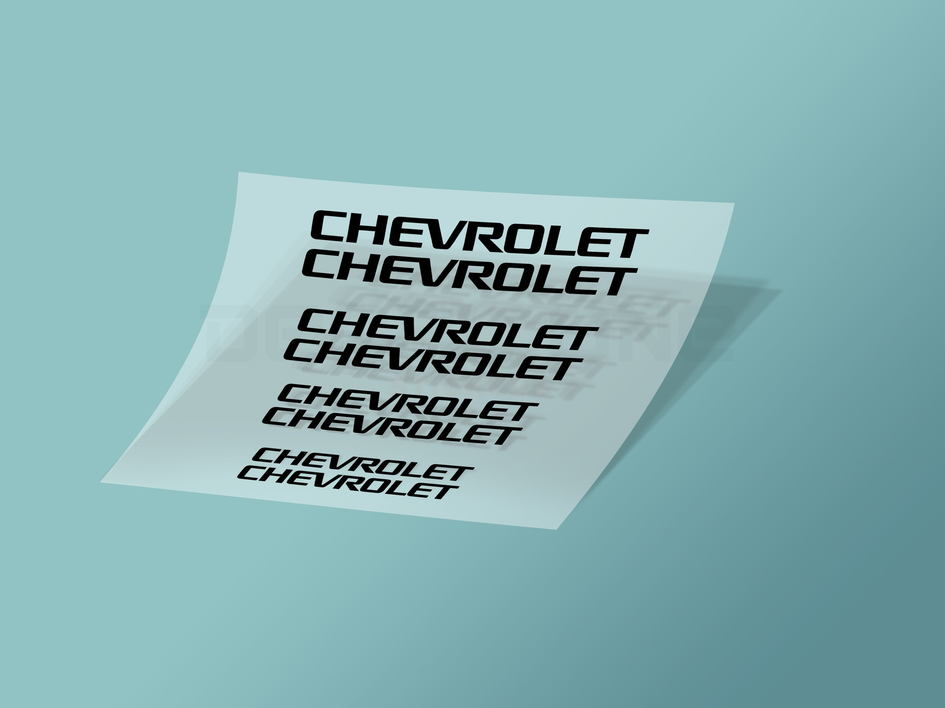 8x Chevrolet Caliper Stickers