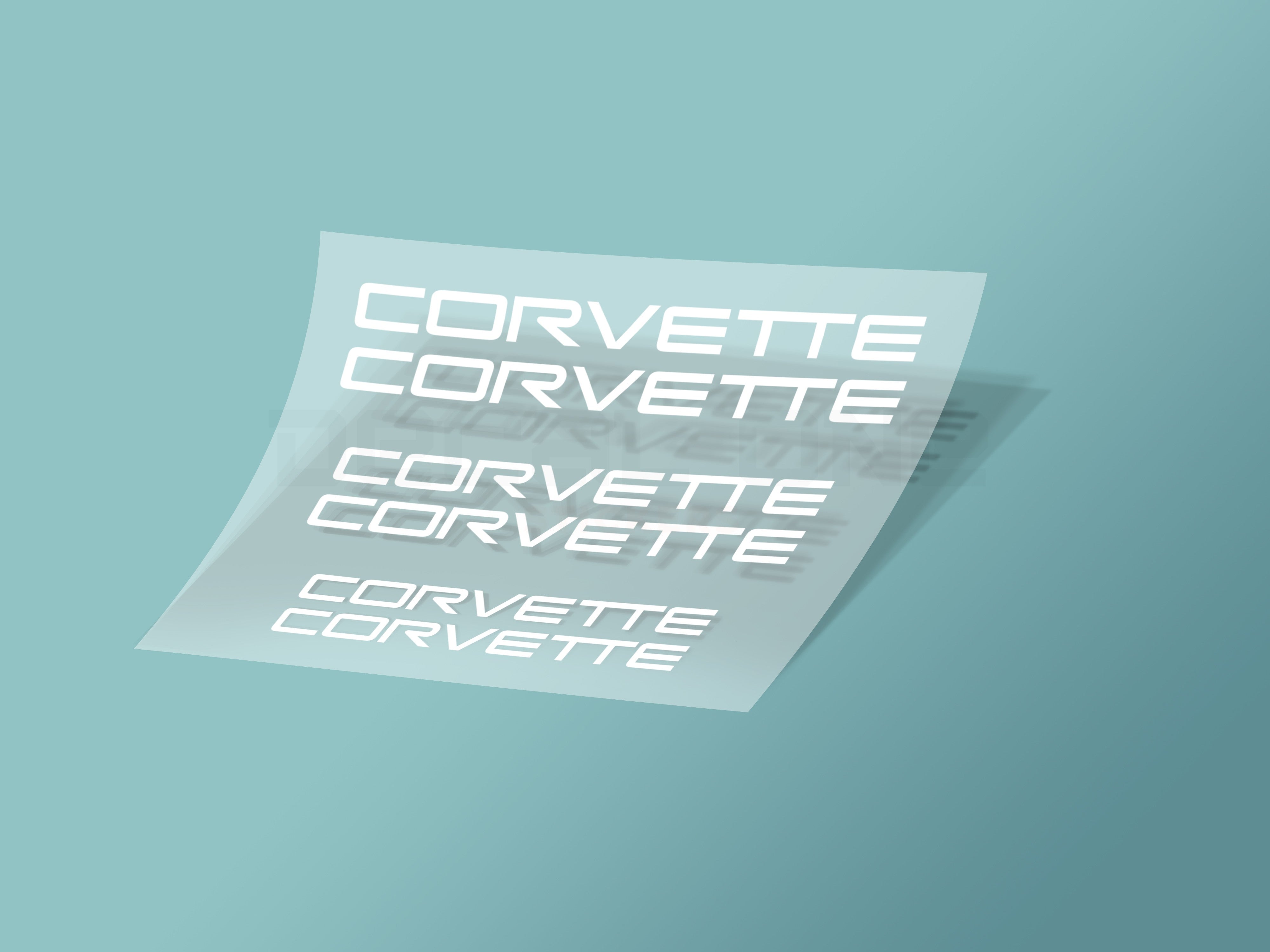 6x Corvette Caliper Stickers