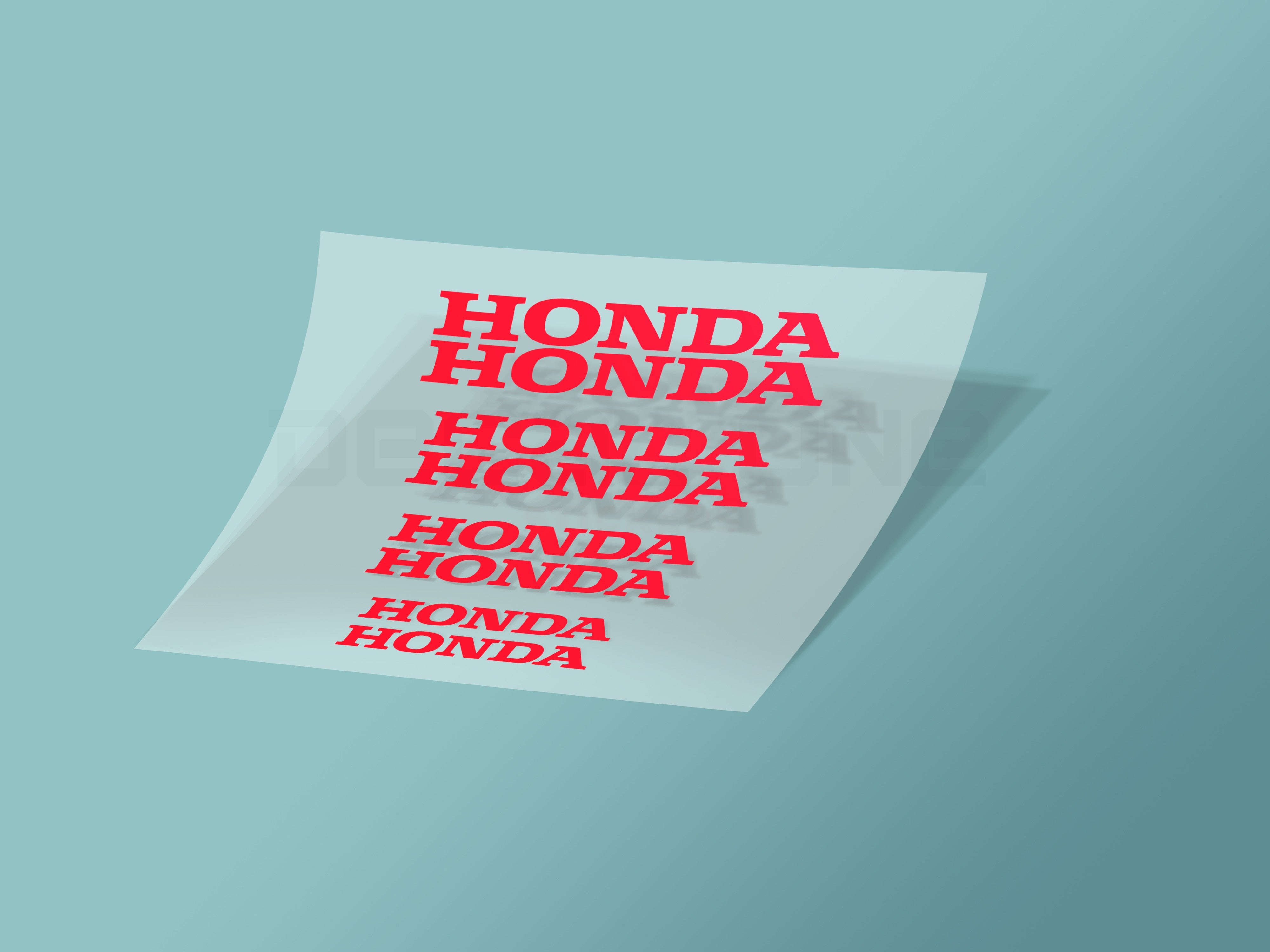 8x Honda Caliper Stickers