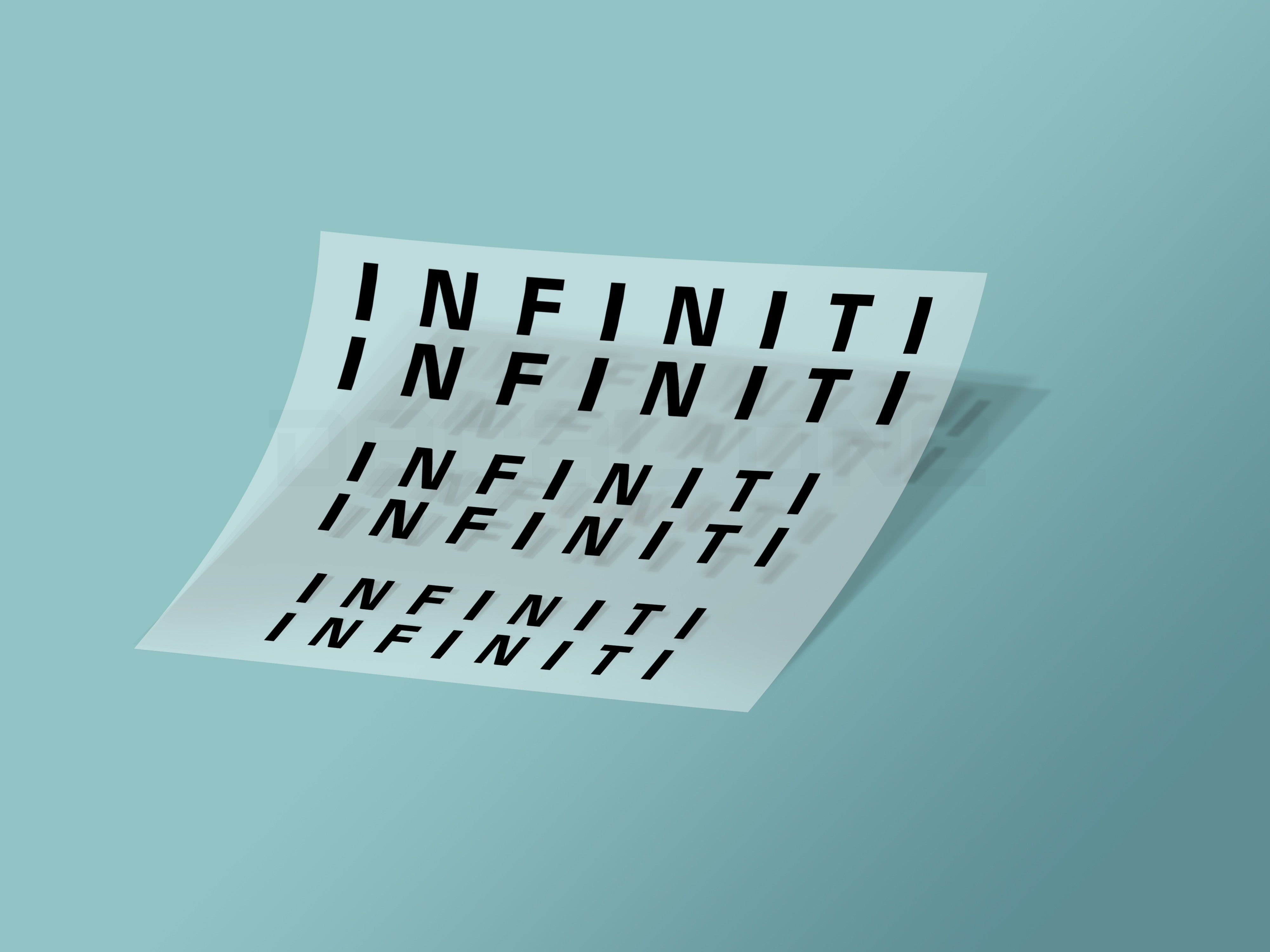 6x Infiniti Caliper Stickers