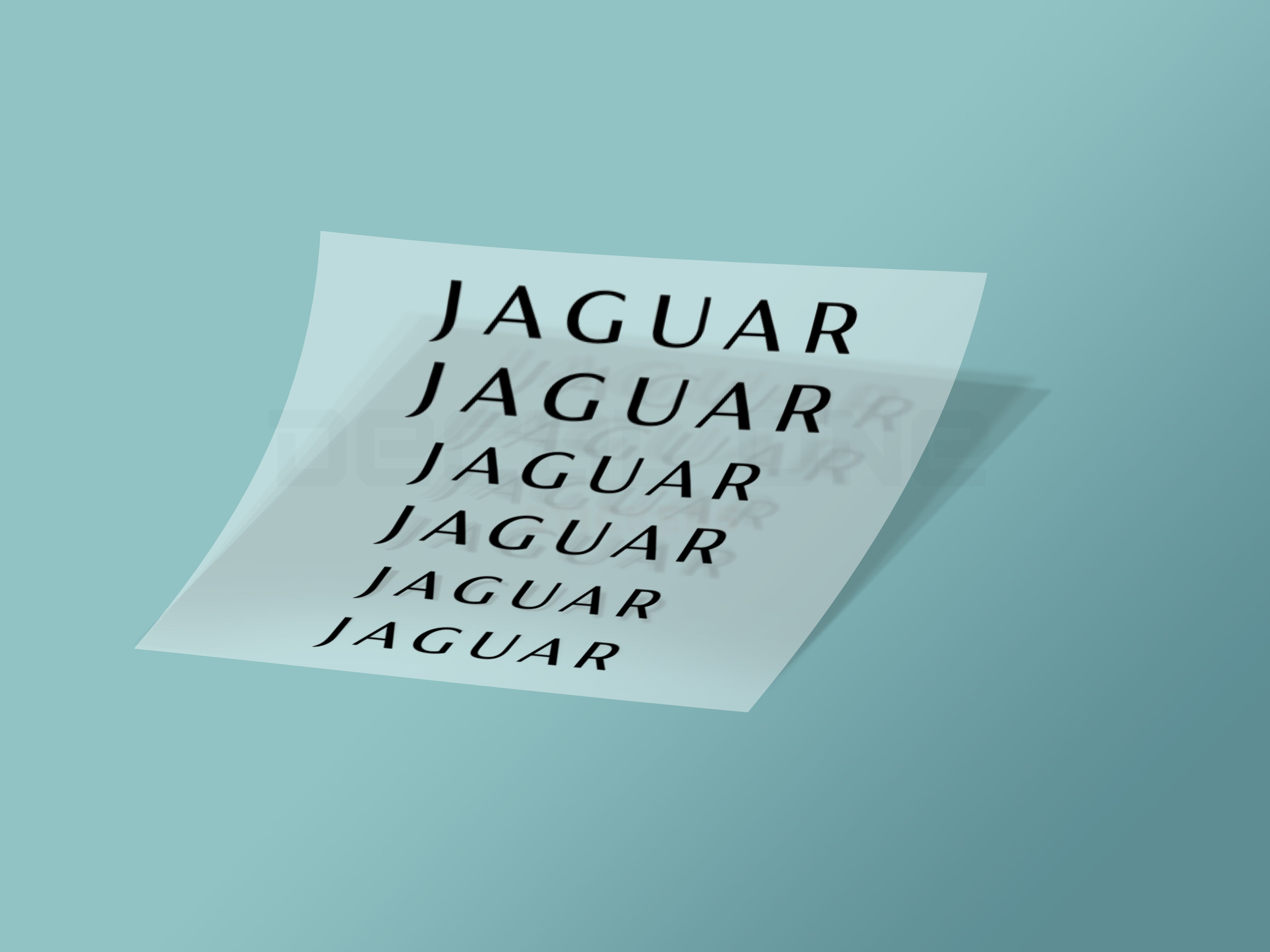 6x Jaguar Caliper Stickers