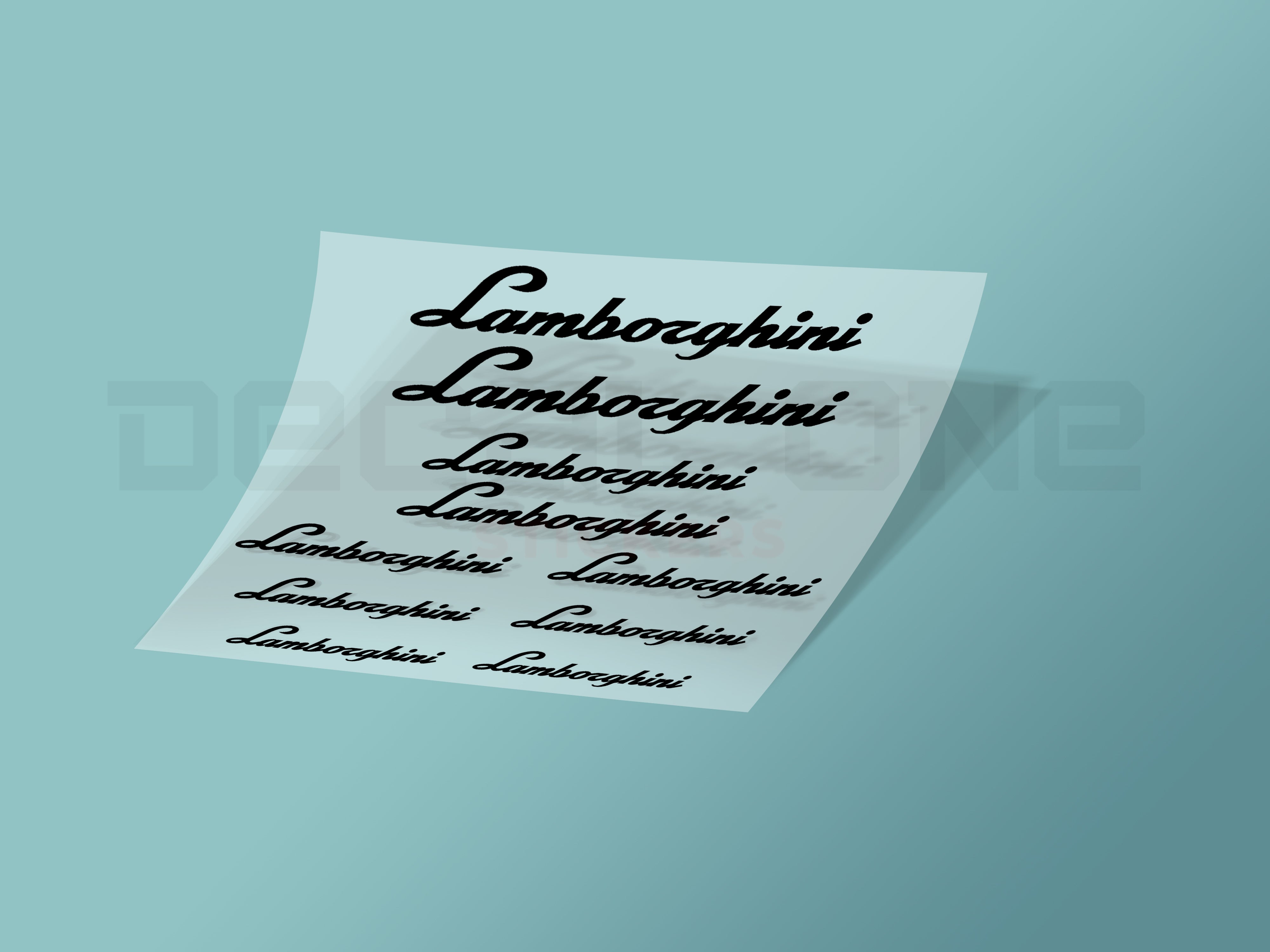 10x Lamborghini Caliper Stickers