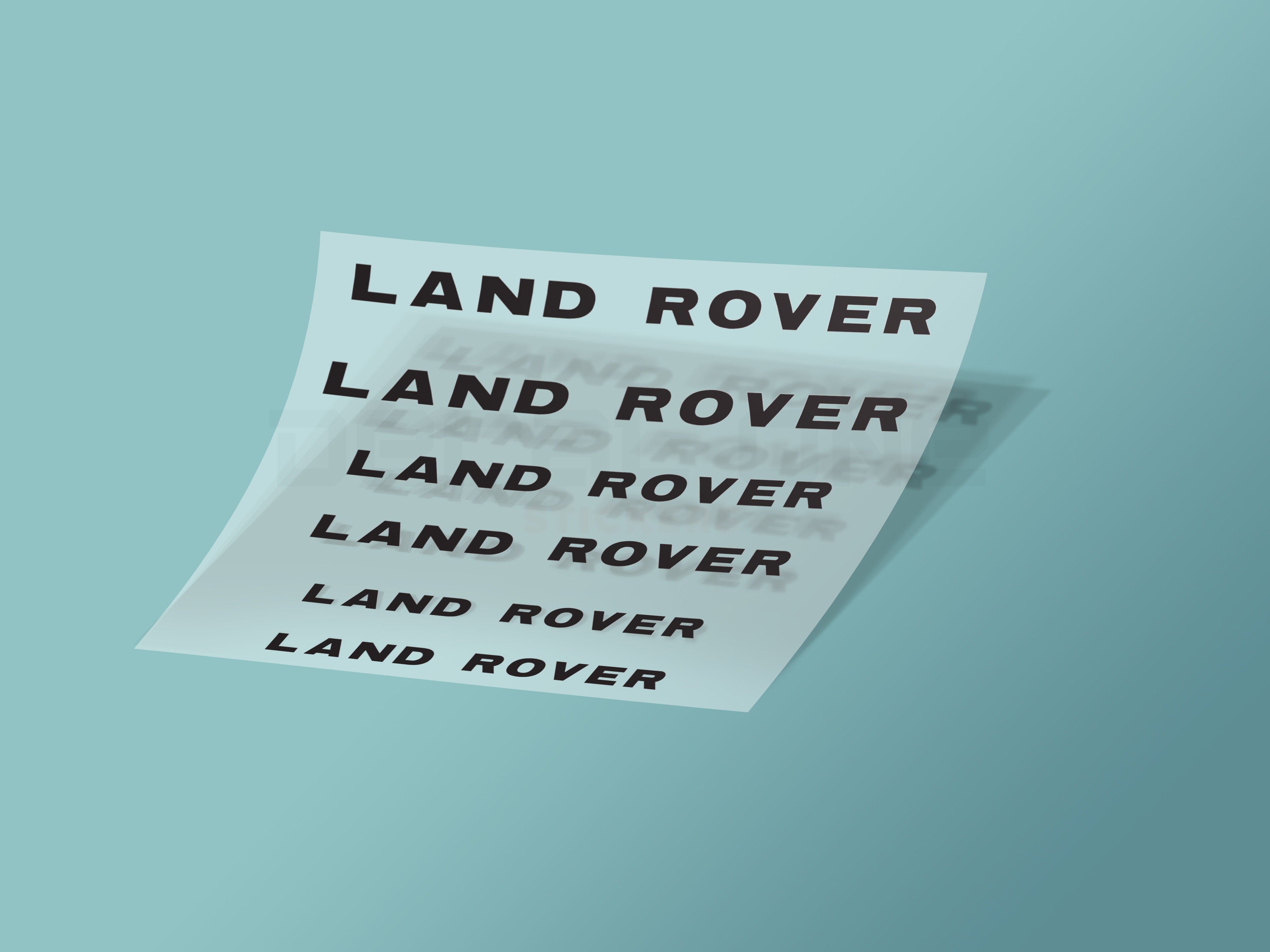 6x Land Rover Caliper Stickers