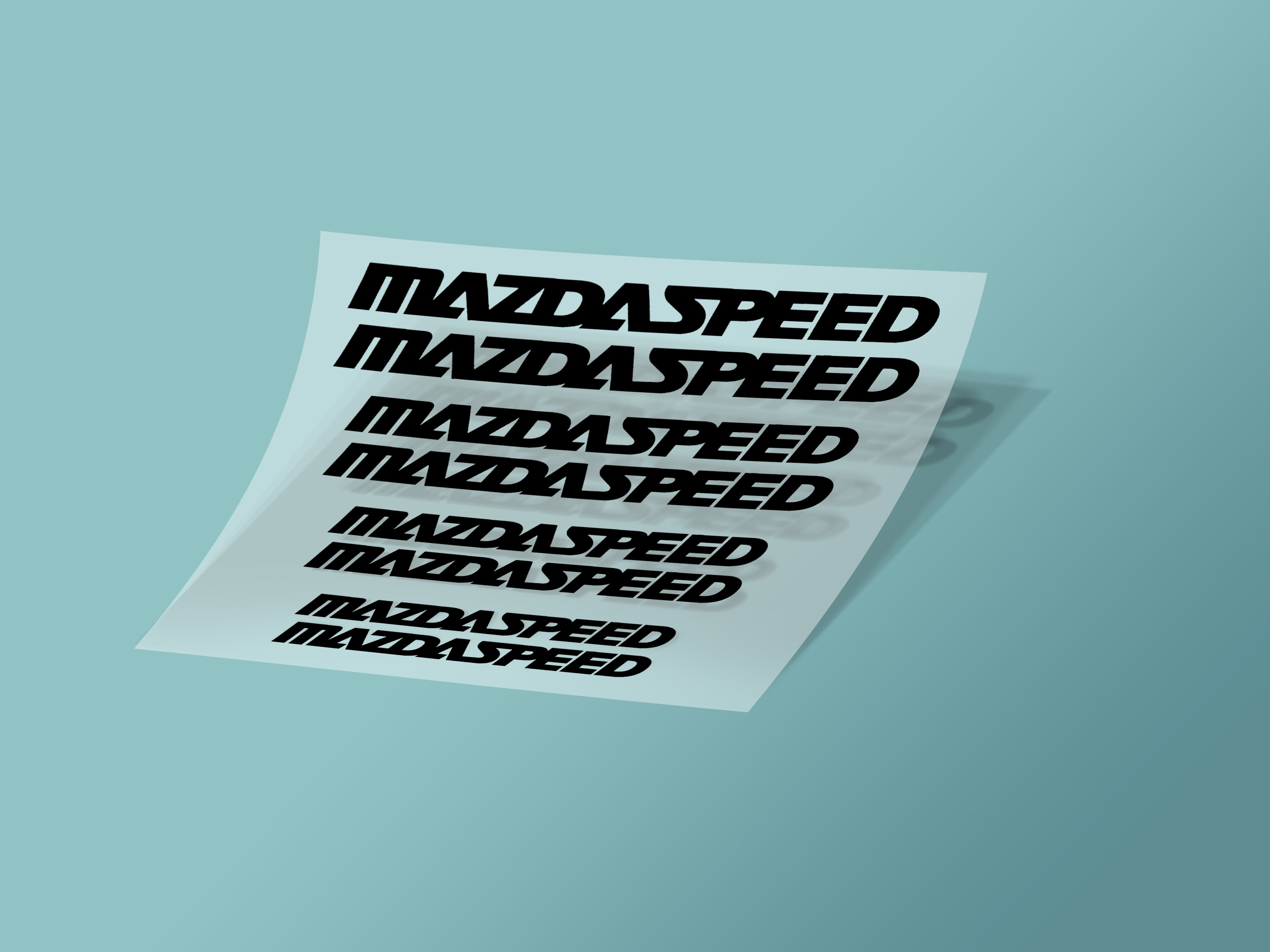 8x Mazda Speed Caliper Stickers