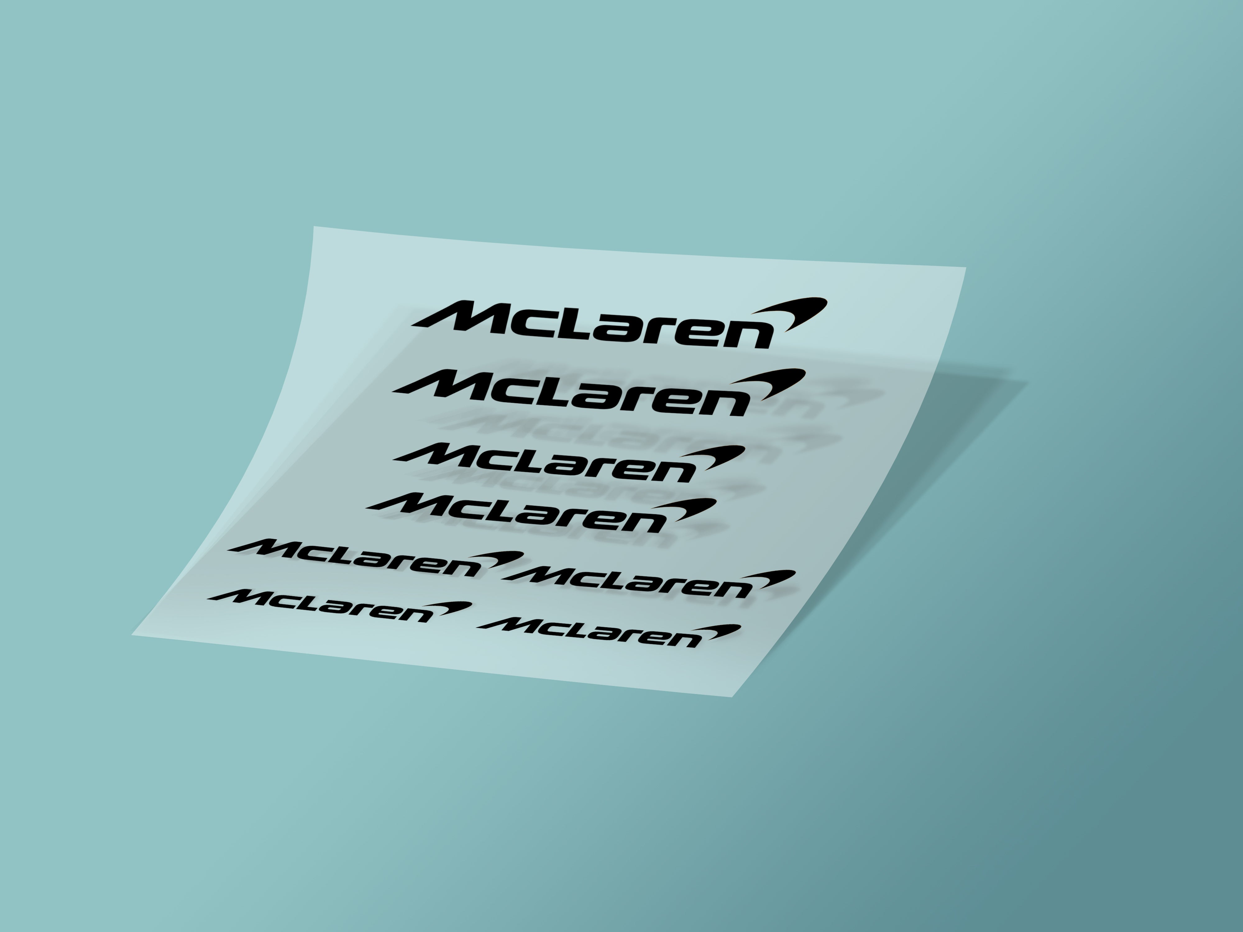 8x McLaren Caliper Stickers