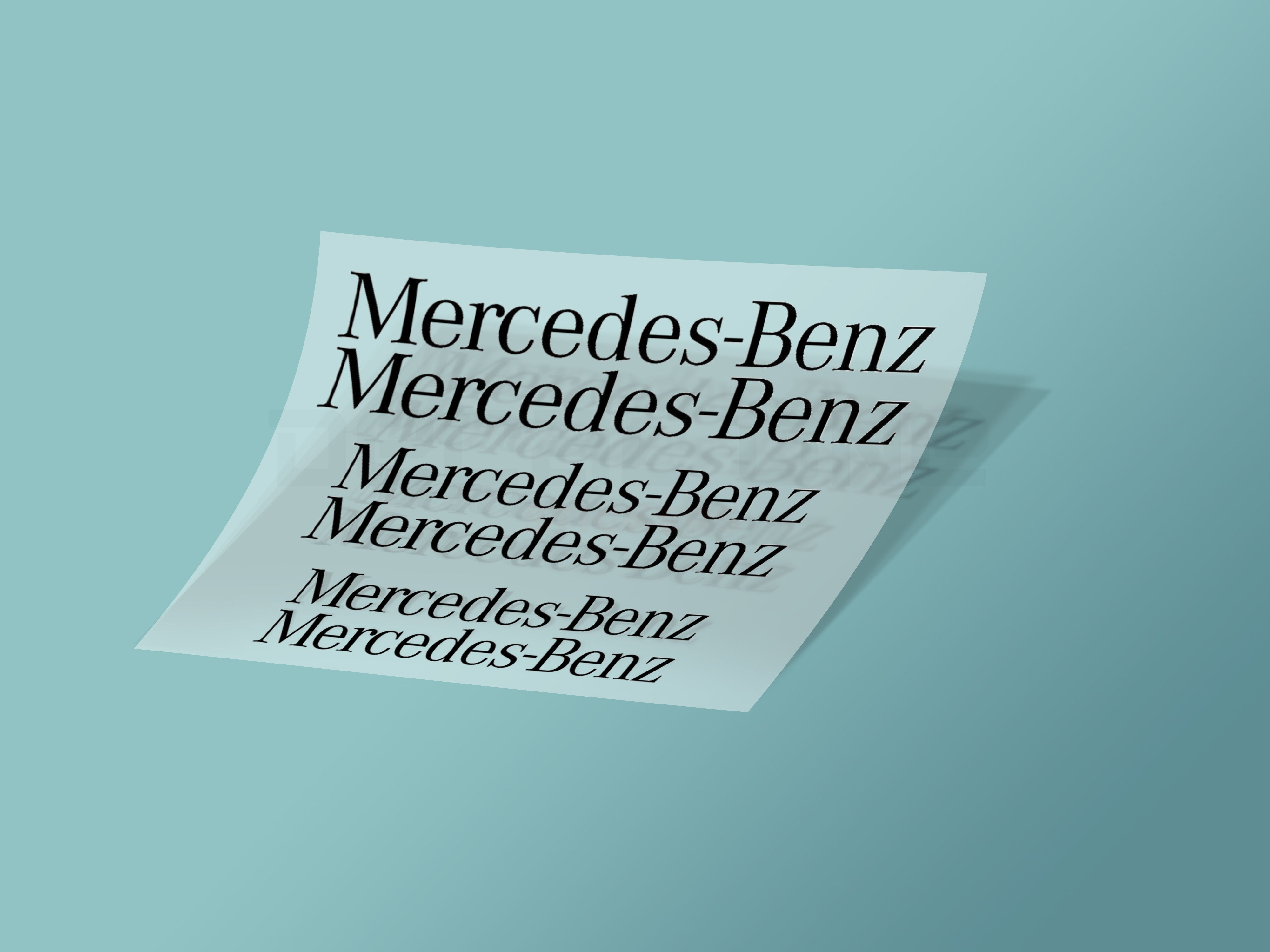 6x Mercedes-Benz Caliper Stickers