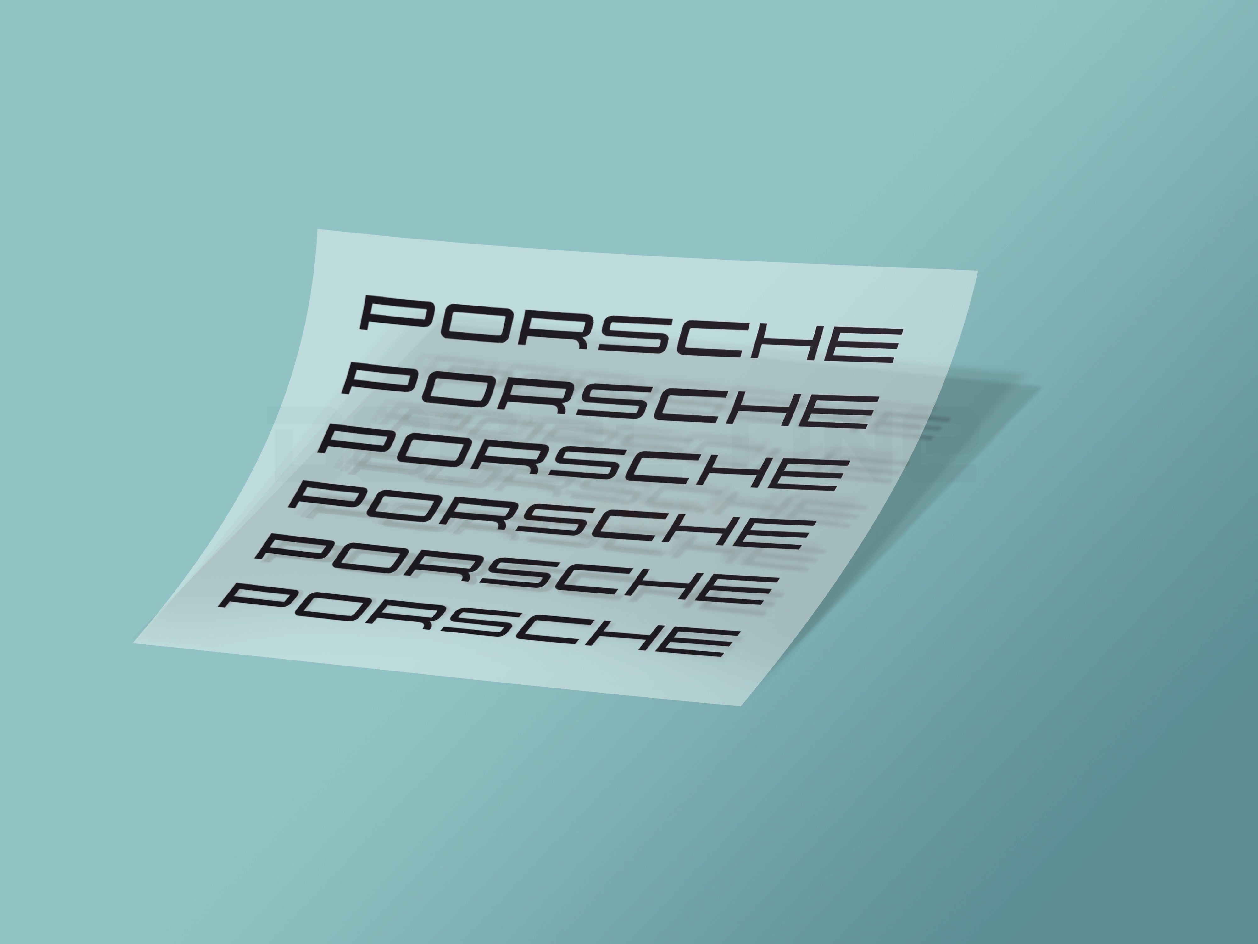 6x Porsche 911 Caliper Stickers