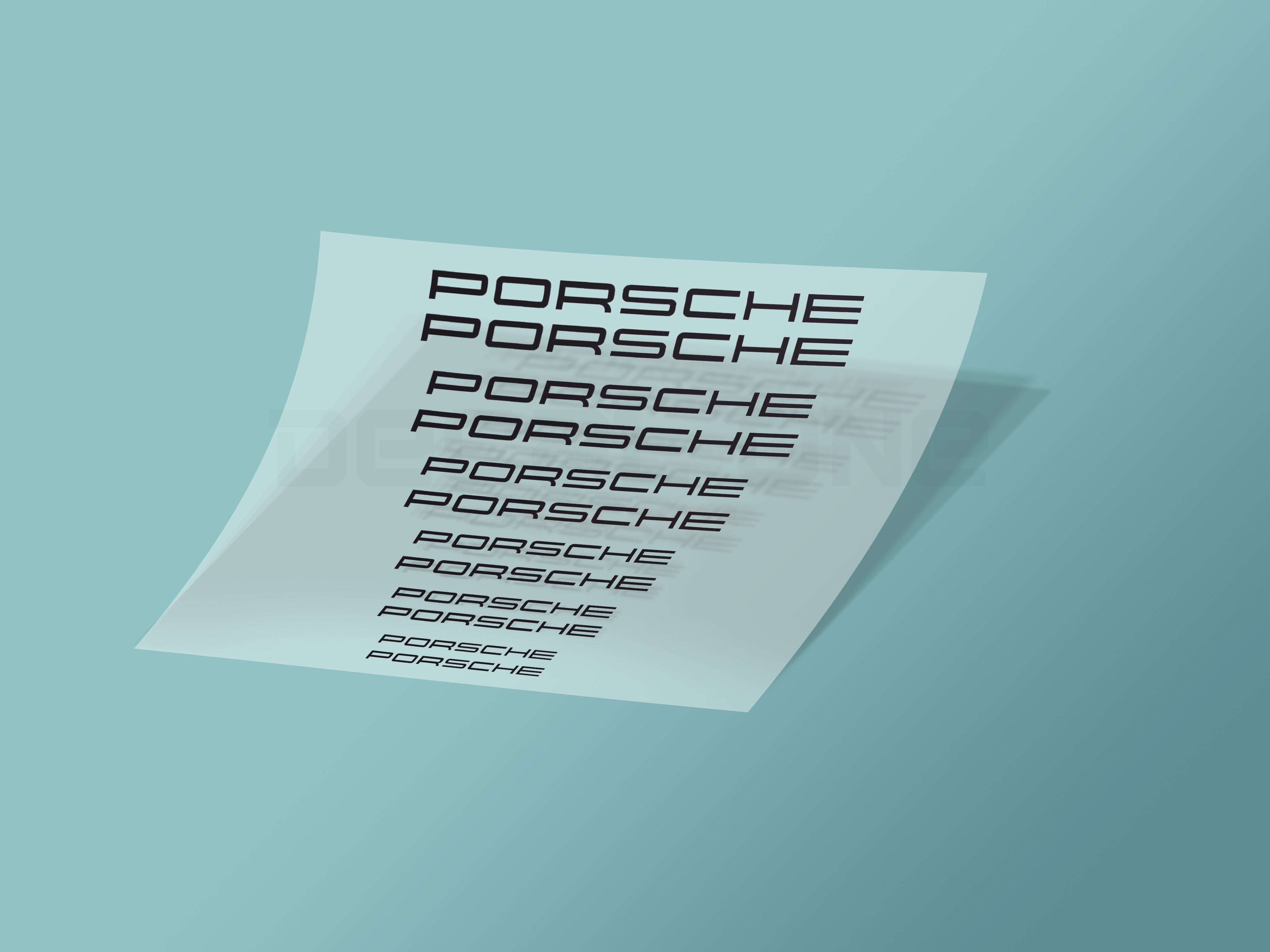 12x Porsche Caliper Stickers