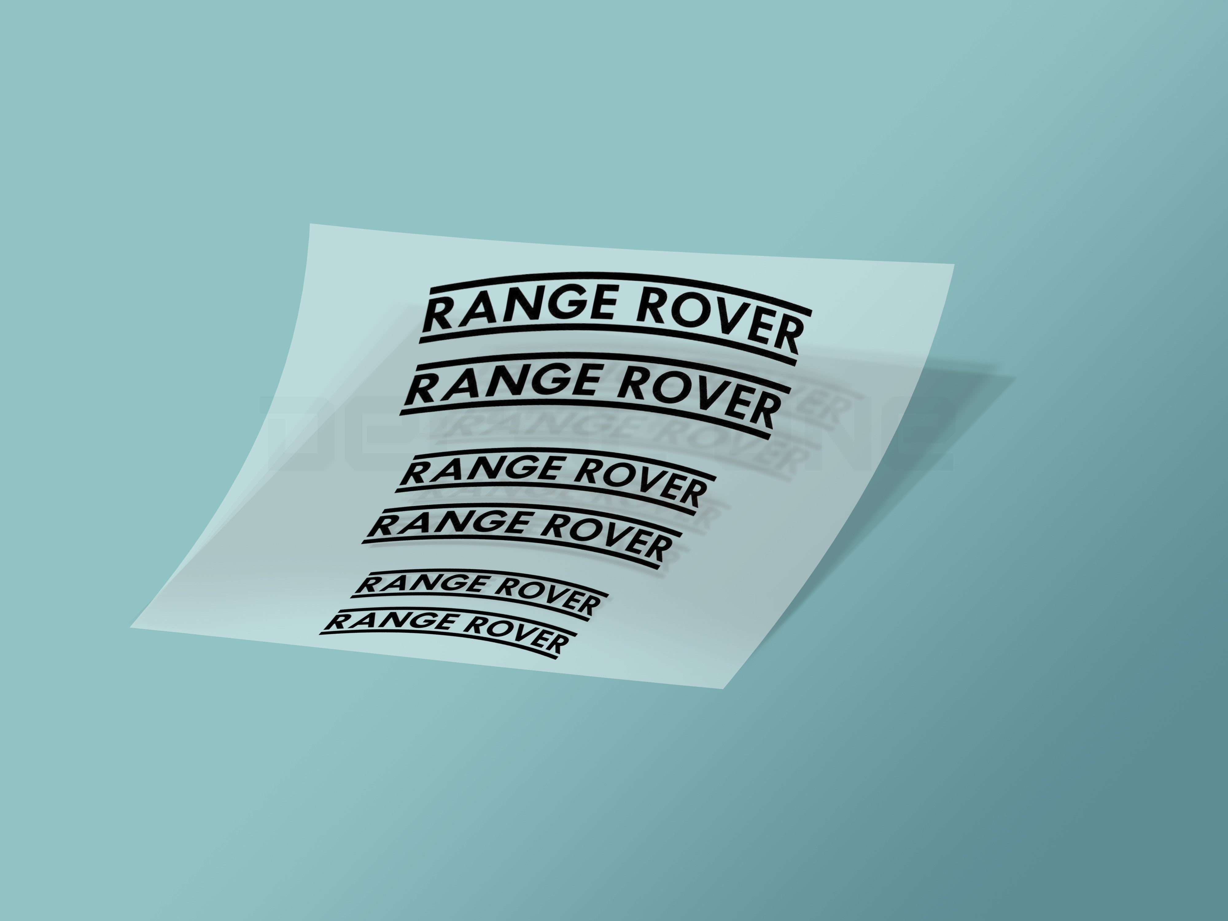 6x Range Rover Caliper Stickers