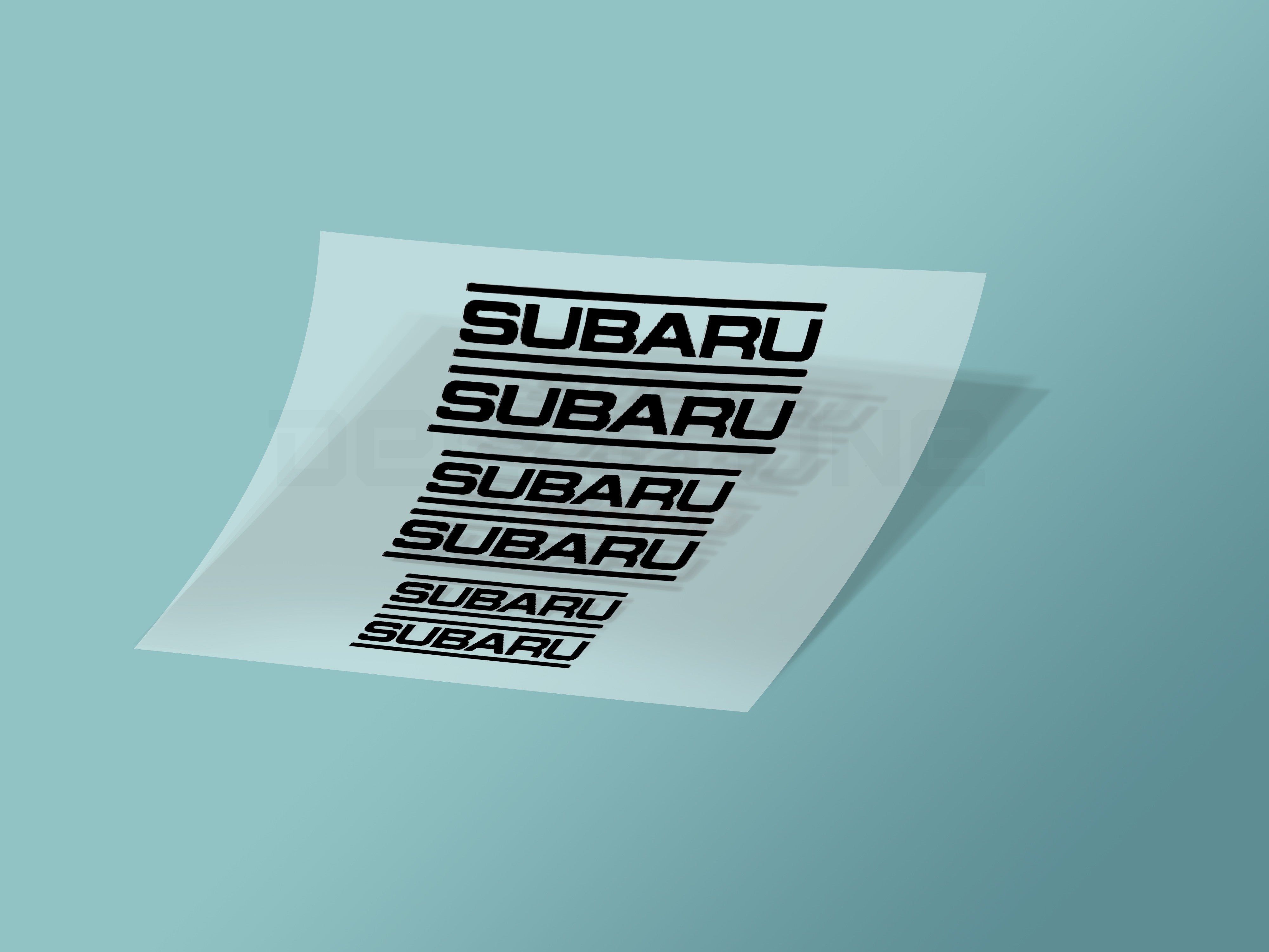 6x Subaru Caliper Stickers