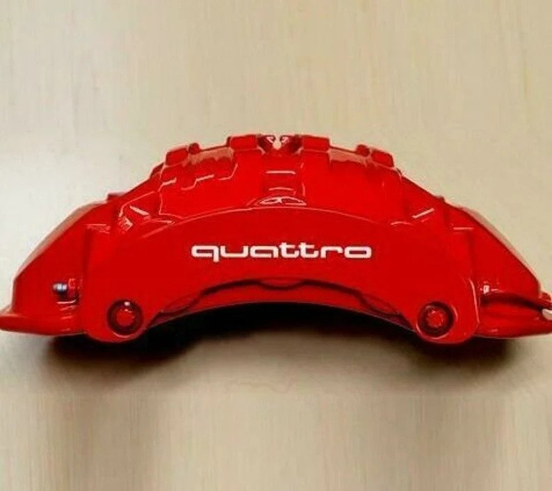 8x Audi Quattro Caliper Stickers